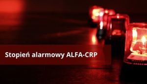 Stopień alarmowy ALFA-CRP na obszarze całego kraju