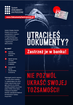 Utraciłeś dokumenty? Zastrzeż je!