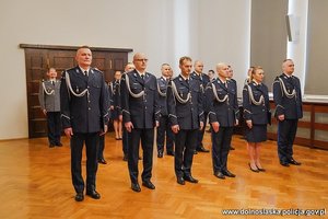 Uroczysta zbiórka z okazji zmian kadrowych w dolnośląskim garnizonie Policji