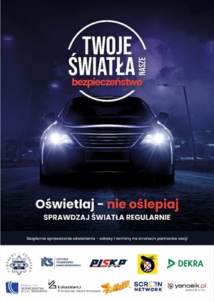 TO JUŻ JUTRO! 21 października sprawdź bezpłatnie światła w swoim pojeździe w ramach akcji „Twoje światła – Nasze bezpieczeństwo”