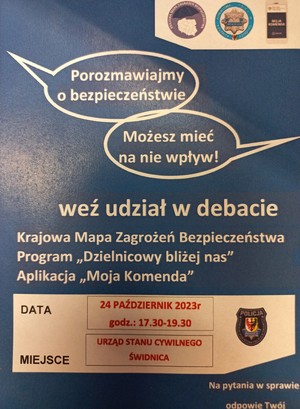 24 października zapraszamy na debatę społeczną! Głównym tematem spotkania będzie bezpieczeństwo w rejonie ul. Polna Droga w Świdnicy