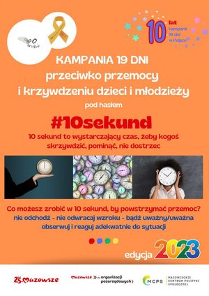 KAMPANIA 19 DNI PRZECIWKO PRZEMOCY I KRZYWDZENIU DZIECI I MŁODZIEŻY