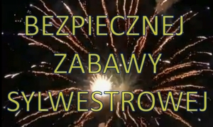 Świdniccy policjanci przestrzegają. Fajerwerki - Odpalaj z głową!