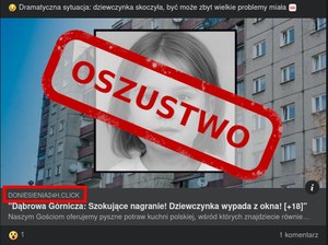 Uwaga nie dajcie się nabrać na fałszywe informacje! To oszustwo