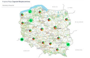 Skorzystaj z Krajowej Mapy Zagrożeń Bezpieczeństwa, bo dzięki niej wymiana informacji jest dużo prostsza